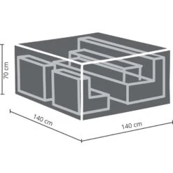 Outdoor Covers Premium Hoes - Loungeset S - 70x140x140 Cm -Meubelwinkel 81005651 9000