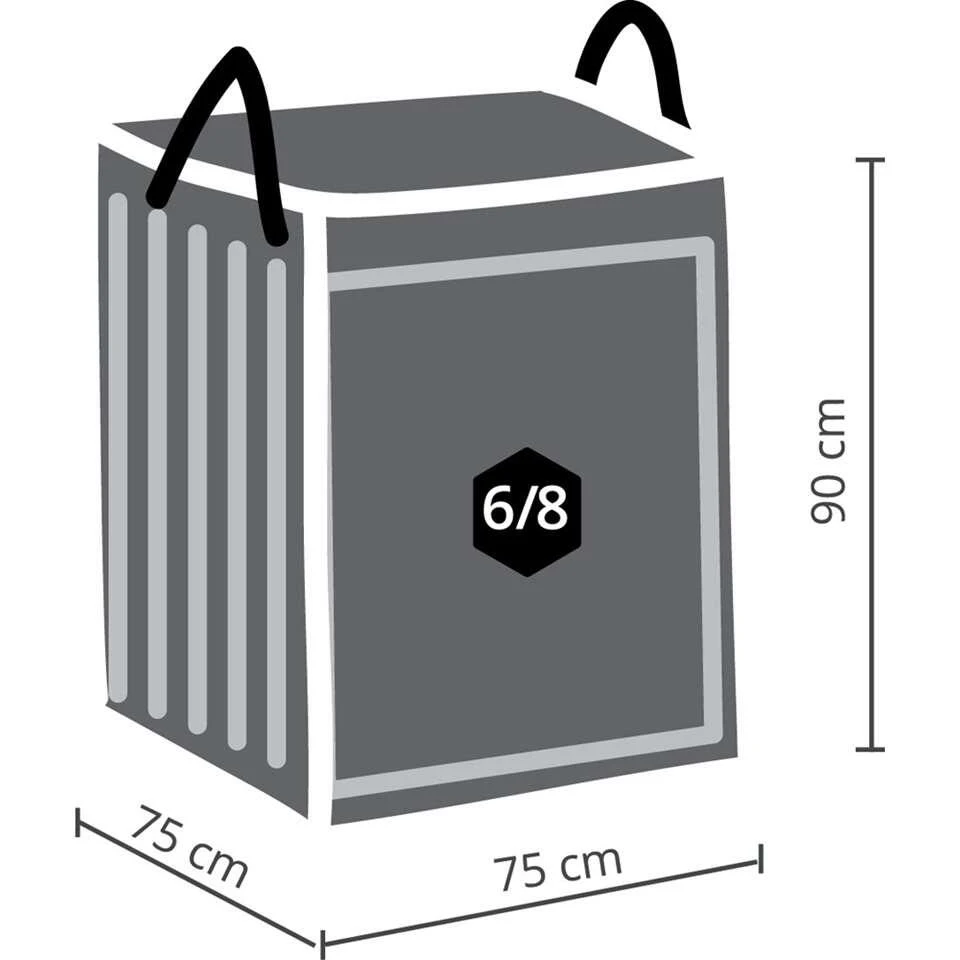 Outdoor Covers Premium Kussentas - Lounge - 90x75x75 Cm 5 Outdoor Covers Premium Kussentas - Lounge - 90x75x75 Cm - Afbeelding 3