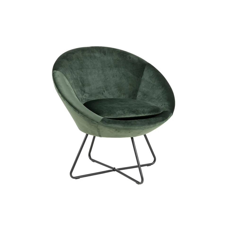 Fauteuil Forli - Fluweel - Groen 3 Fauteuil Forli - Fluweel - Groen
