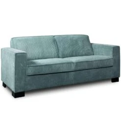 Bank Stuttgart 2-zits - Ribcord - Petrol -Meubelwinkel 81023417 0200