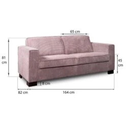 Bank Stuttgart 2-zits - Ribcord - Roze 9 Bank Stuttgart 2-zits - Ribcord - Roze -Meubelwinkel 81023418 9600