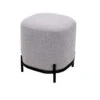 Tenzo Poef Harry - Grijs - 46x42x42 Cm
