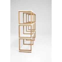 Tenzo Boekenkast Art - Wit/eikenkleur - 118x178x36 Cm -Meubelwinkel 81024173 0100