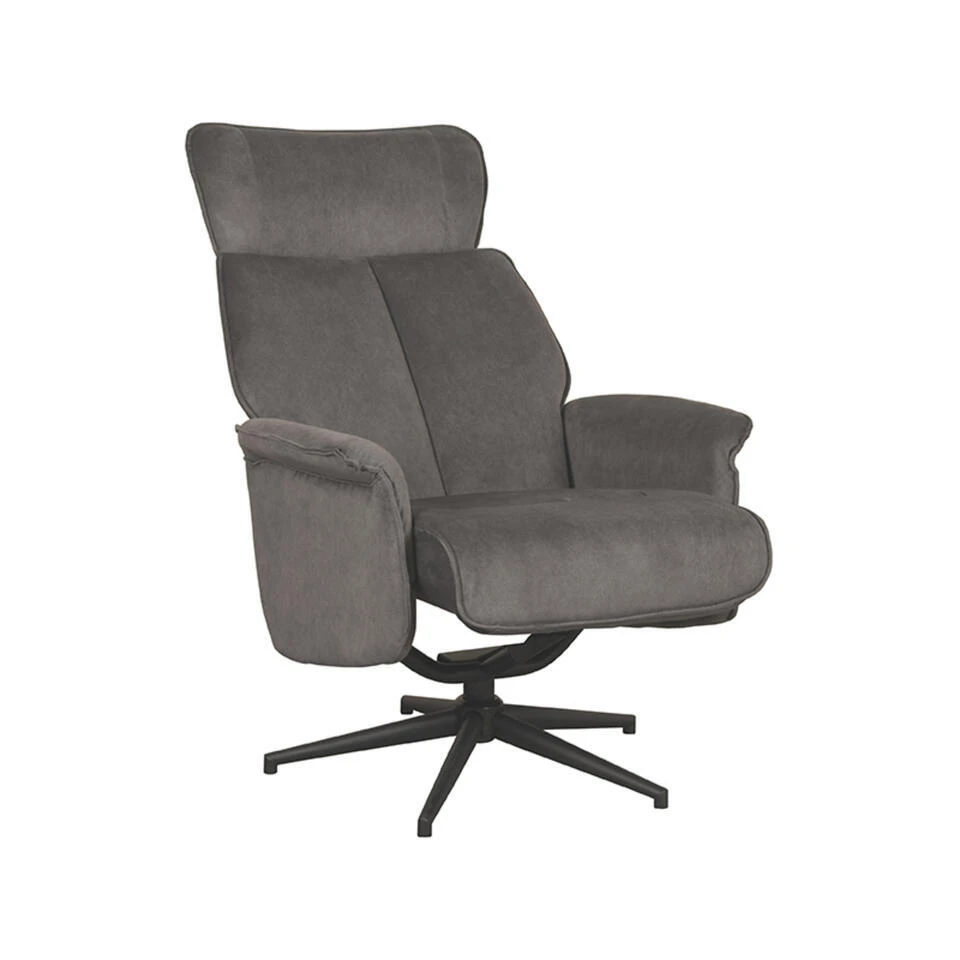 LABEL51 Fauteuil Verdal - Antraciet - Cosmo - 79x77x109 Cm 4 LABEL51 Fauteuil Verdal - Antraciet - Cosmo - 79x77x109 Cm - Afbeelding 2