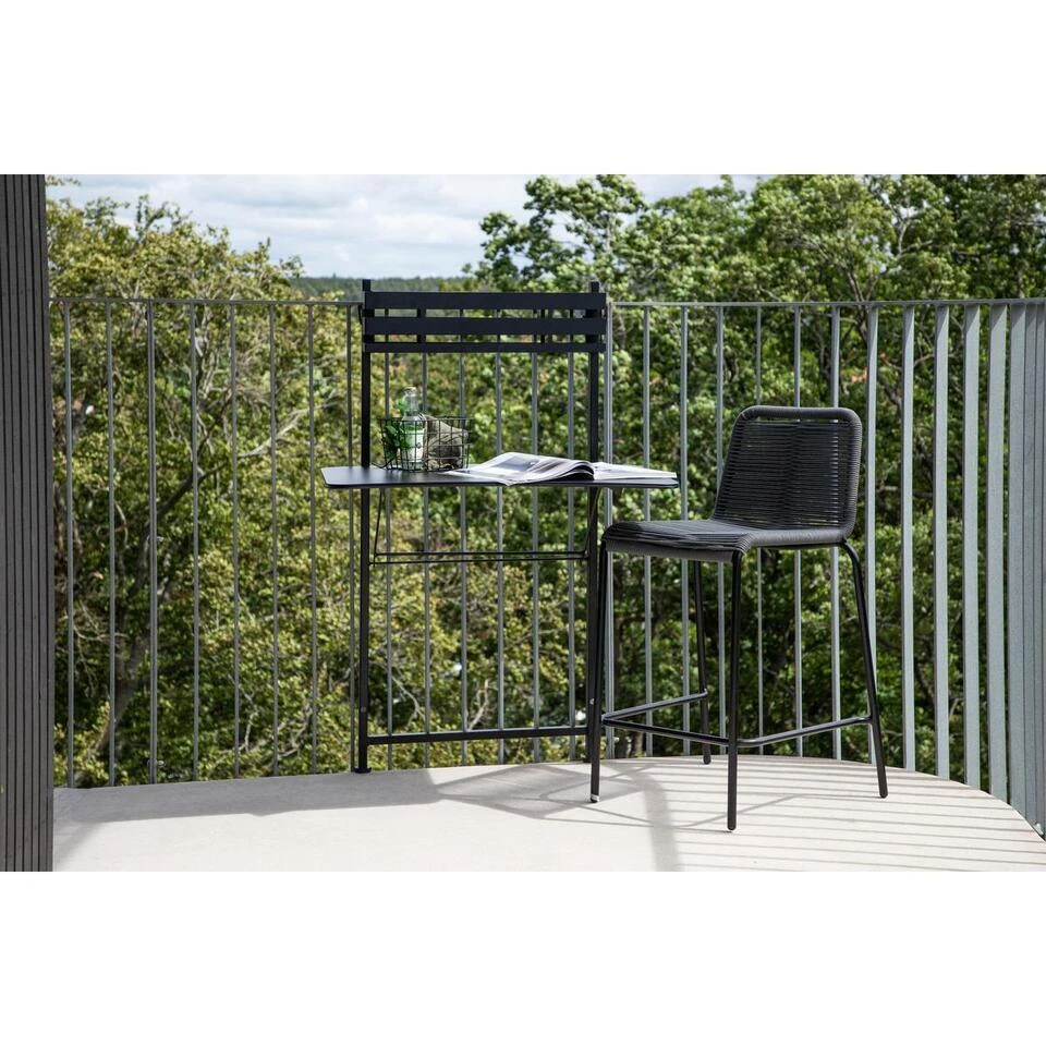 Svea - Selim Balkontafel - Zwart 4 Svea - Selim Balkontafel - Zwart - Afbeelding 2