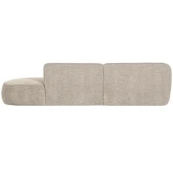 WOOOD Polly Chaise Longue - Polyester - Zand - 71x258x150/105 -Meubelwinkel 81ed5f03c39a43ee98194982afb2d725