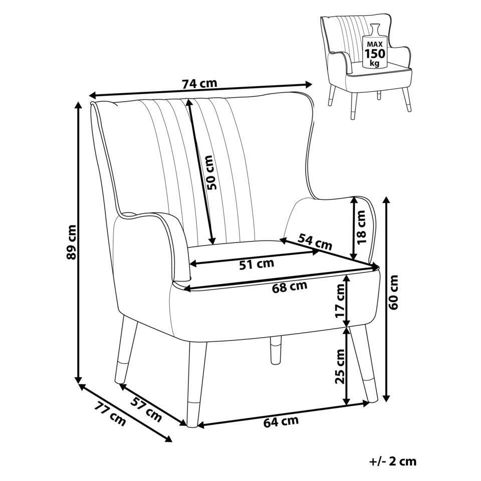 VARBERG - Fauteuil - Groen - Fluweel 5 VARBERG - Fauteuil - Groen - Fluweel - Afbeelding 3
