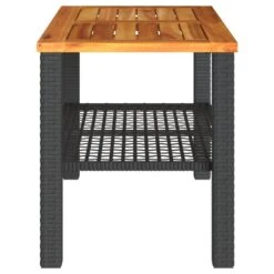 VidaXL - Loungetafel - Weerbestendig - Zwart - Poly Rattan En Hout - 70x38x42 Cm 15 VidaXL - Loungetafel - Weerbestendig - Zwart - Poly Rattan En Hout - 70x38x42 Cm -Meubelwinkel 825629344659459585dd2aaef724db4d