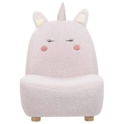 LULEA - Kinderstoel - Roze - Nepbont -Meubelwinkel 826278cfa7644527ba5f24a1b26a4c0b