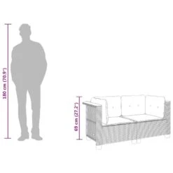 VidaXL - Tuinbank - Grijs - Poly Rattan - 2 Stuks 19 VidaXL - Tuinbank - Grijs - Poly Rattan - 2 Stuks -Meubelwinkel 829026f61dcc4e259713f501b63f2624