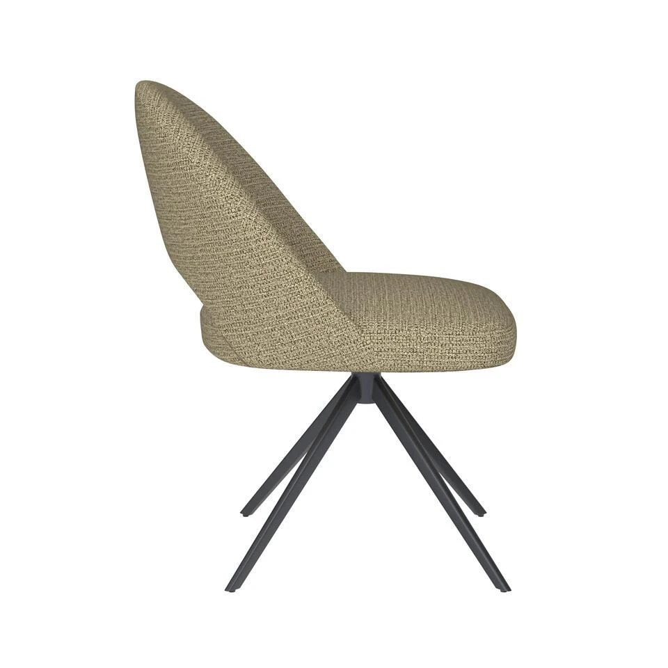 Housecraft Mick Eetkamerstoel Draaibaar Metaal Pistache Groen 5 Housecraft Mick Eetkamerstoel Draaibaar Metaal Pistache Groen - Afbeelding 3