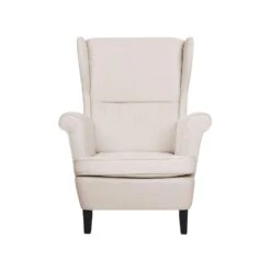 Beliani Oorfauteuil ABSON - Beige Polyester 9 Beliani Oorfauteuil ABSON - Beige Polyester -Meubelwinkel 84695a039fcb4624bc55cf1d271604a2