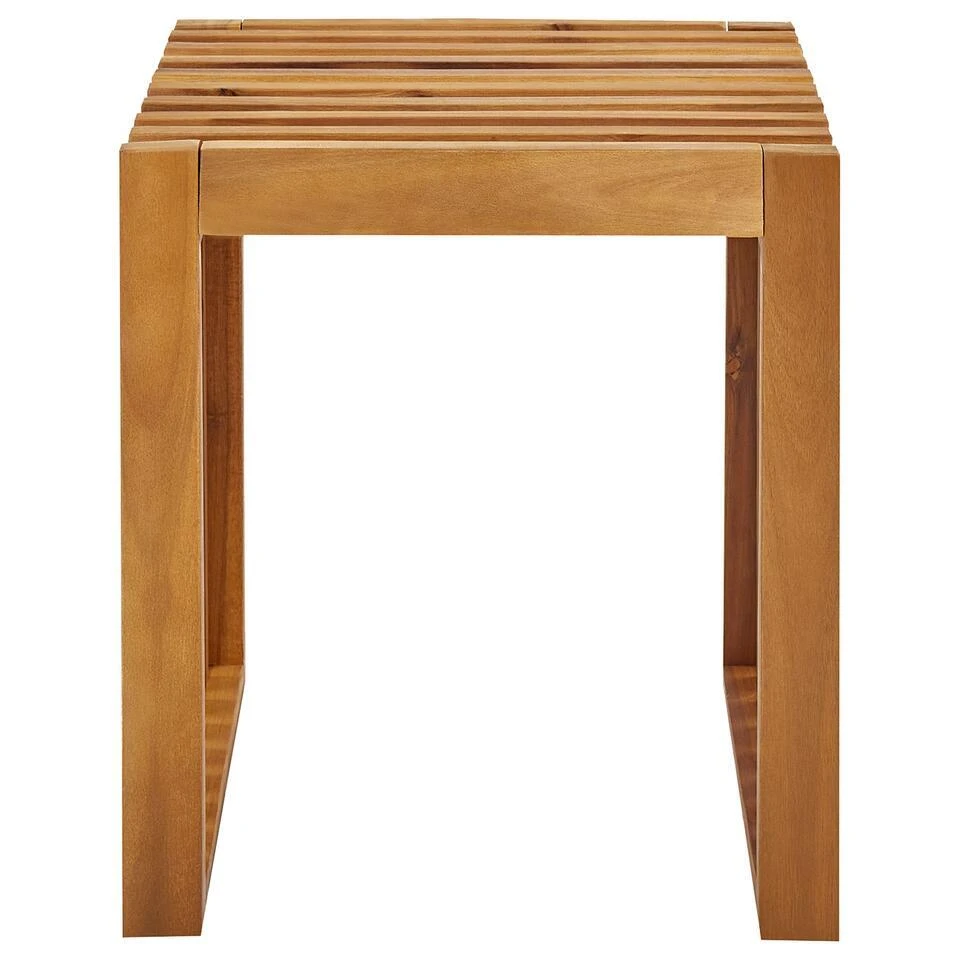 BELLANO - Tuinkrukjes Set Van 2 - Lichthout - Acaciahout 8 BELLANO - Tuinkrukjes Set Van 2 - Lichthout - Acaciahout - Afbeelding 6