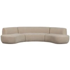 WOOOD Batavier Bank - Polyester - Naturel - 75x336x180 -Meubelwinkel 85cf6bbd399846e79b316402fbbd51ed