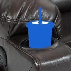 CLP Fauteuil Andover Zwart Frame - Kunstleer - Bruin -Meubelwinkel 85f895430f2647b89f740ddbc3da2772