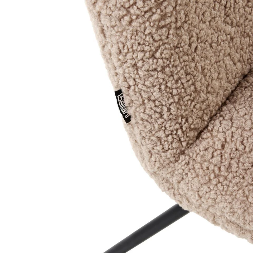 COTULLA - Fauteuil - Beige - Bouclé 11 COTULLA - Fauteuil - Beige - Bouclé - Afbeelding 9