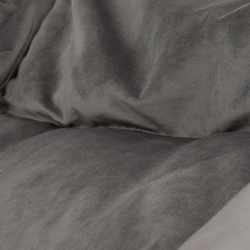 Icon Zitzack Natalia - Fluwelen Zitzakfauteuil - Houtskool 7 Icon Zitzack Natalia - Fluwelen Zitzakfauteuil - Houtskool - Afbeelding 5