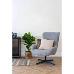 Fauteuil Draaibaar - Donkergrijs Stof - 89x80x101cm - Bescia 21 Fauteuil Draaibaar - Donkergrijs Stof - 89x80x101cm - Bescia -Meubelwinkel 8a924eb28d694c49a4899d8a379a65f0
