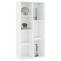 VidaXL Boekenkast 50x25x106 Cm Bewerkt Hout Hoogglans Wit -Meubelwinkel 8b459fb5e1884f7cbae3a82f3e9d1ad3