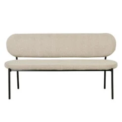 Eetkamerbank Taupe Stof - Diepte 63cm - Zitbreedte 160cm - Maddie -Meubelwinkel 8d35e70e8eb74db8b8e8cc5bd0031da2