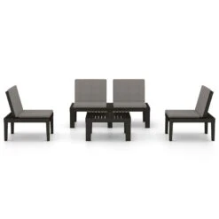 VidaXL - Loungeset - Grijs - Kunststof 19 VidaXL - Loungeset - Grijs - Kunststof -Meubelwinkel 8d6a34374ec5474b8b22a960ff67e9ab