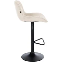 CLP Set Van 2 Barkruk Kasson Zwart Frame - Fluweel - Creme -Meubelwinkel 8ea253664eb6436ab0f6f3ef746c200e