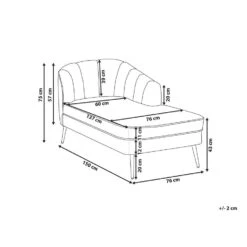 ALLIER - Chaise Longue - Beige - Rechterzijde - Bouclé -Meubelwinkel 8f627b8ec8b24530a0fcf9525b65766b