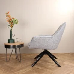DS4U - Miron Draaifauteuil - Grijs -Meubelwinkel 8f931bef68ce4e2e831638b047e40344