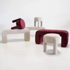 Halbankje Taupe Bouclé - 99x38x46cm - Sera 15 Halbankje Taupe Bouclé - 99x38x46cm - Sera -Meubelwinkel 8f939077821140389df1cf95f1b3e258