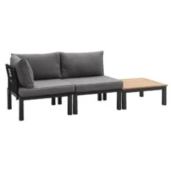 Le Sud Modulaire Loungeset Ardeche - Grijs - Incl. Kussens - 3-delig -Meubelwinkel 90103686 0300