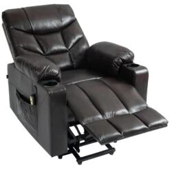 CLP Fauteuil Andover Zwart Frame - Kunstleer - Bruin -Meubelwinkel 90875f35ec4d450c8ac0eca40a1f50ae