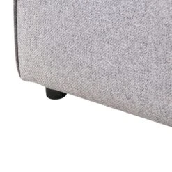 BRANDE - Ottomaan - Grijs - Polyester -Meubelwinkel 909e34ec7e61464b870bcb43291a3d25