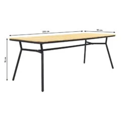 VDG Bella Tuintafel - Teakhout - 220x95 Cm -Meubelwinkel 921756e83acc41b89a1f3f2b60cdad85