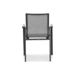 Tuinstoel Stapelbaar Aluminium/Textileen /Aluminium/textileen Grijs-antraciet -Meubelwinkel 938f03a878574d84bff1e0d008f7ad57