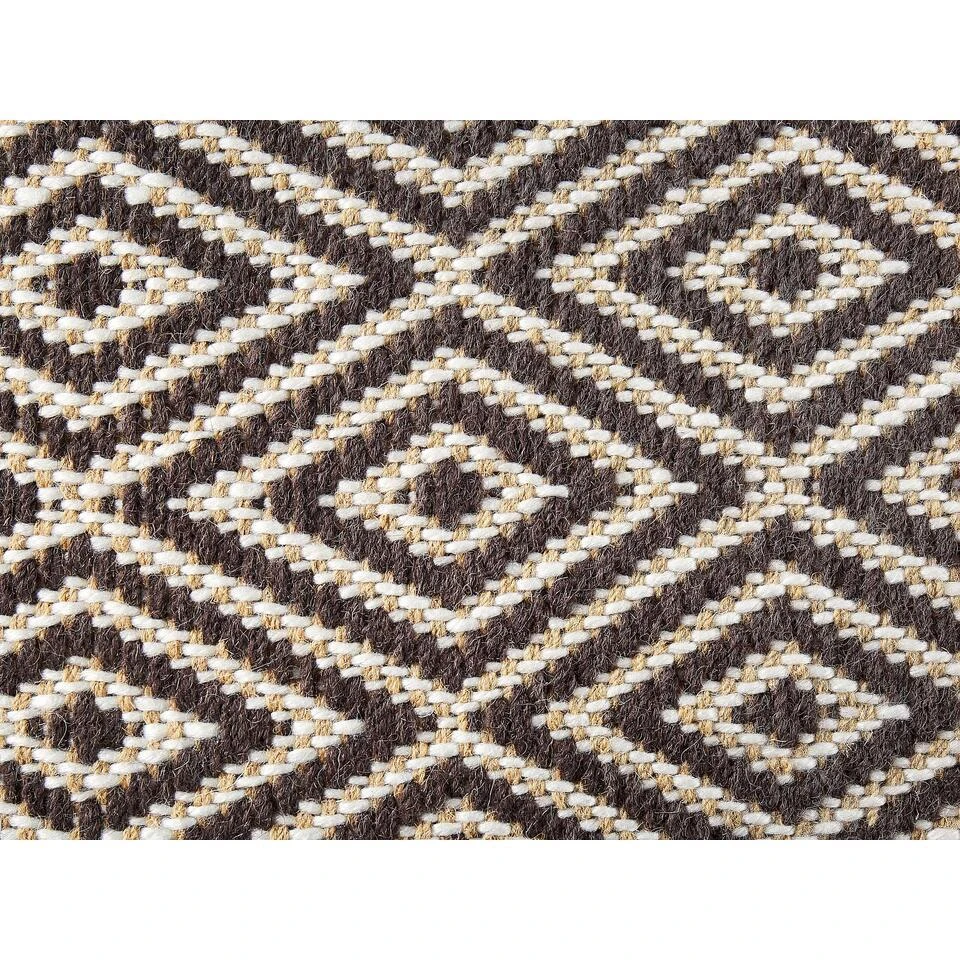 MANISA - Poef - Bruin - 60 Cm - Wol 7 MANISA - Poef - Bruin - 60 Cm - Wol - Afbeelding 5