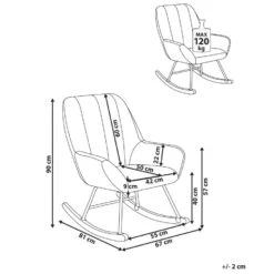 KINNO - Schommelstoel - Off-white - Bouclé -Meubelwinkel 9801e724a62443ddb78ddc3418d1637e 1