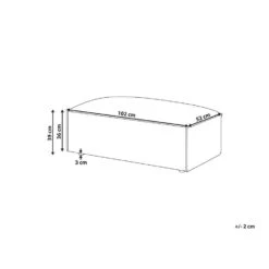 HELLNAR - Ottomaan - Grijs - Polyester -Meubelwinkel 9a5e8303261146739d454cbb67d6b938