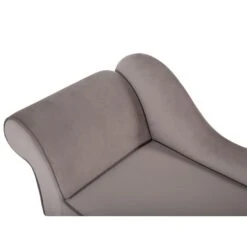 BIARRITZ - Chaise Longue - Grijs - Linkerzijde - Fluweel -Meubelwinkel 9aa82313c5ba4f96abd035fb29b3c26c