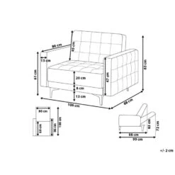 ABERDEEN - Fauteuil - Lichtgrijs - Fluweel -Meubelwinkel 9ab7e938757541689458938161453704