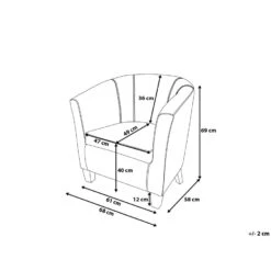 Beliani Fauteuil BORWICK - Bruin Kunstleer 8 Beliani Fauteuil BORWICK - Bruin Kunstleer -Meubelwinkel 9cb9cc6958a24eb8a4d57eaacae478f9