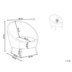 Beliani Fauteuil LANGA - Grijs Fluweel -Meubelwinkel 9e5b1eacf2f74f0da881234d065c0d35