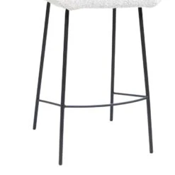 Barstoel Stof Beige - Zithoogte 65cm - 52x42x88cm - Lova - Set Van 2 -Meubelwinkel 9ecf2fd92d904659bcf6abecb8832213