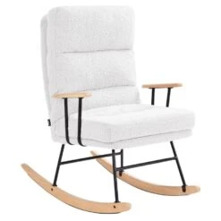 ESKELIN - Schommelstoel - Off-white - Bouclé -Meubelwinkel 9eed3625a8714e1585d39fdaa063274f