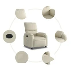 VidaXL - Fauteuil - Crème - Kunstleer 19 VidaXL - Fauteuil - Crème - Kunstleer -Meubelwinkel a0255860827542edb1682d88d90ad4d4