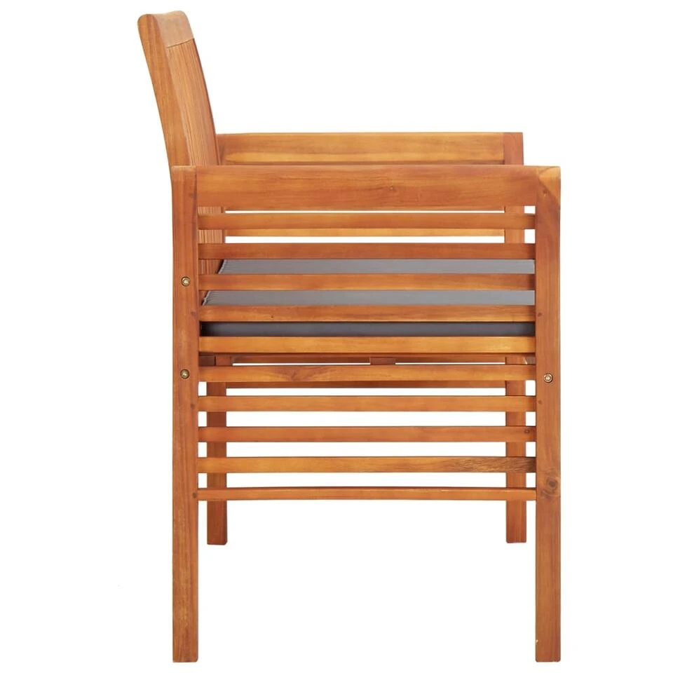 VidaXL Tuinbank 2-zits Met Kussen 120 Cm Massief Acaciahout 5 VidaXL Tuinbank 2-zits Met Kussen 120 Cm Massief Acaciahout - Afbeelding 3