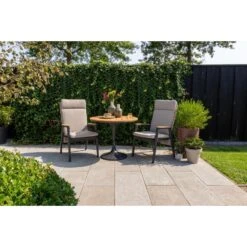 VDG Solaro Verstelbare Dining Tuinstoel - Light Rope / Teak Arm -Meubelwinkel a18a72f2b44445c5a8413293bad85920