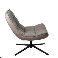 Draaifauteuil Stof/Textiel - Taupe - 86x74x84cm - Mattis -Meubelwinkel a18b6b0933e547459dfe585b5c5d1cf5