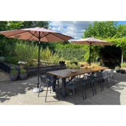 Stripe Stapelbare Tuinstoel - Antraciet -Meubelwinkel a620a867a57a49318d66248324d37ebc