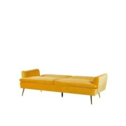 VETTRE - Slaapbank 3-zits - Geel - Fluweel -Meubelwinkel a6a2422d255142ba961870503e914c14