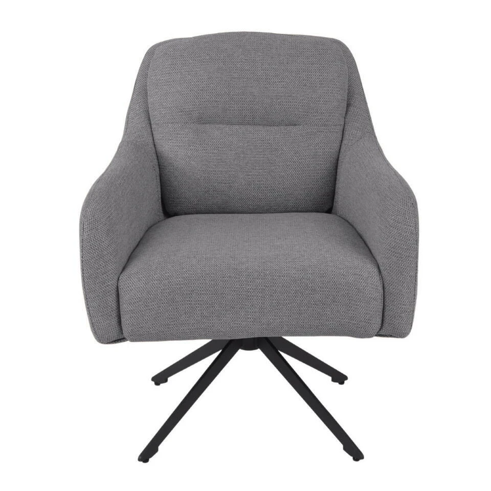Fauteuil Draaibaar - Stof Taupe - 75x70x85cm - Matthias 6 Fauteuil Draaibaar - Stof Taupe - 75x70x85cm - Matthias - Afbeelding 4